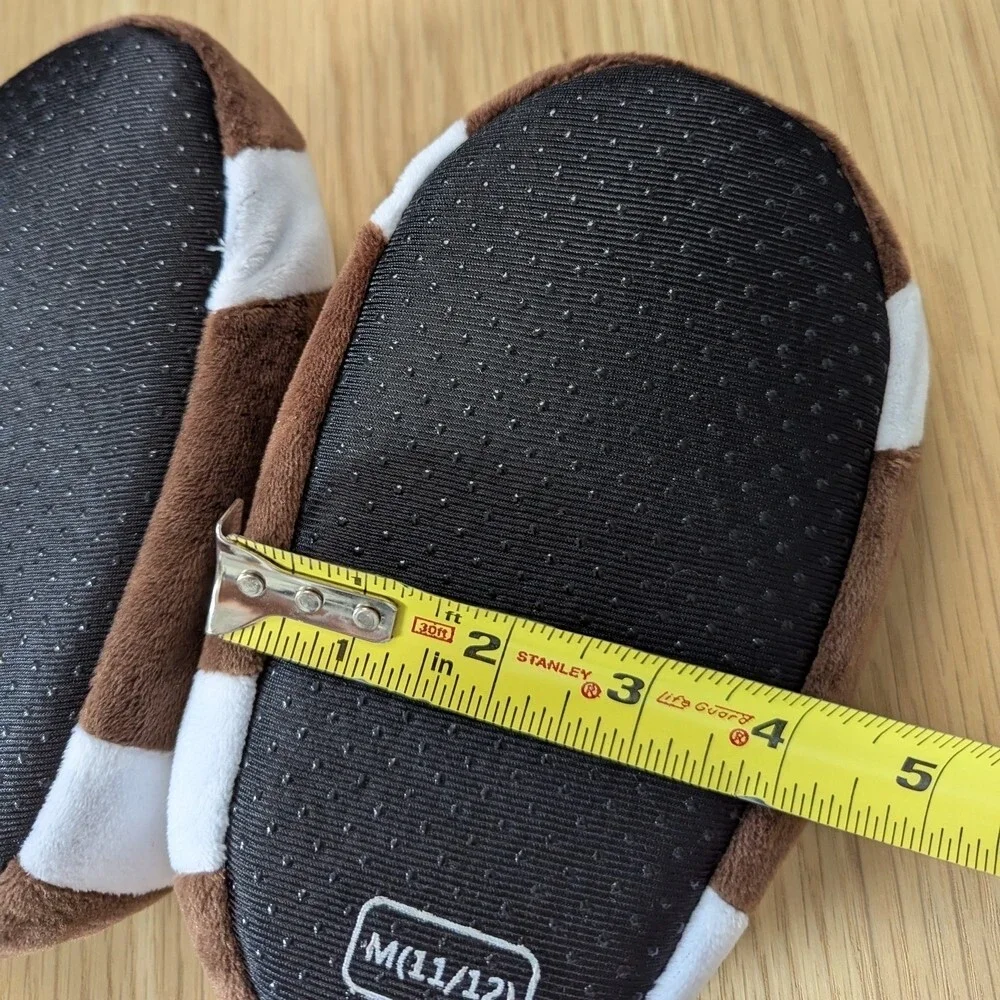 NWT Kids Football Plush Mooshy Slippers (Various Sizes Available)